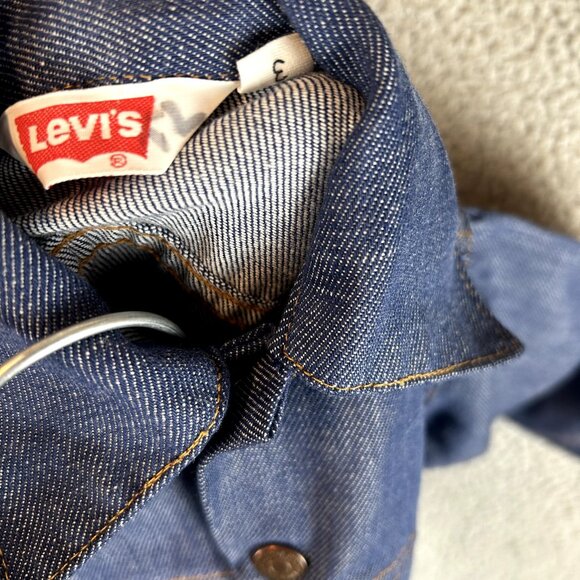 Vintage 1970s Levi's Denim Jacket Embroidered Toddler Size 3 - Picture 3 of 3